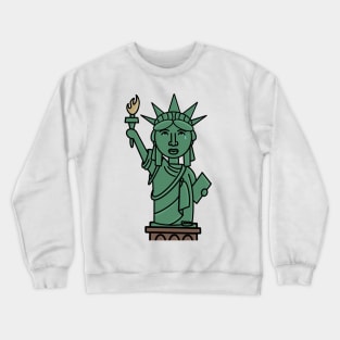 Crying Lady Liberty Crewneck Sweatshirt